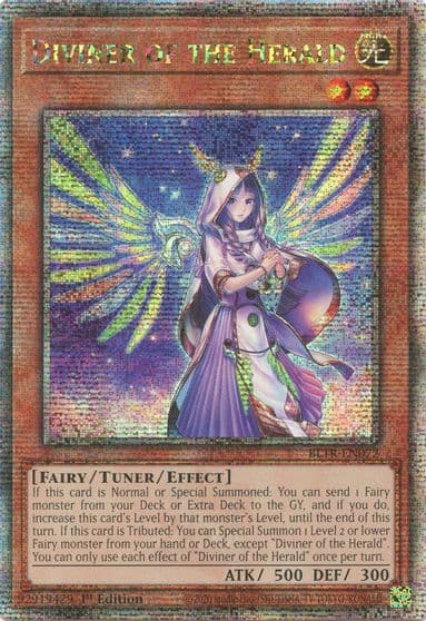Diviner of the Herald Quarter Century Secret Rare Battles of Legend: Terminal Revenge Yu-Gi-Oh! card