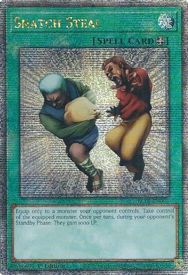 Snatch Steal Quarter Century Secret Rare Battles of Legend: Terminal Revenge Yu-Gi-Oh! card