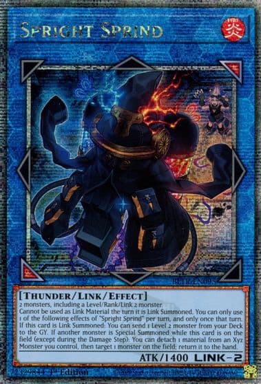 Spright Sprind Quarter Century Secret Rare Battles of Legend: Terminal Revenge Yu-Gi-Oh! card