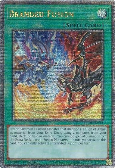 Branded Fusion Quarter Century Secret Rare Battles of Legend: Terminal Revenge Yu-Gi-Oh! card