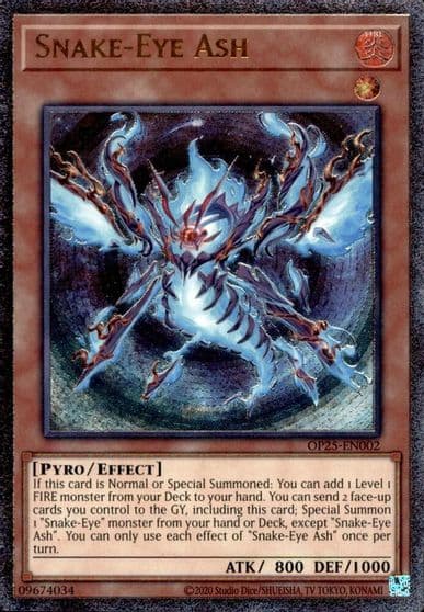 Snake Eye Ash UTR OTS Tournament Pack 25 Yu-Gi-Oh! card