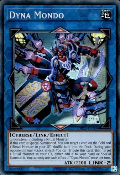 Dyna Mondo OTS Tournament Pack 25 Yu-Gi-Oh! card