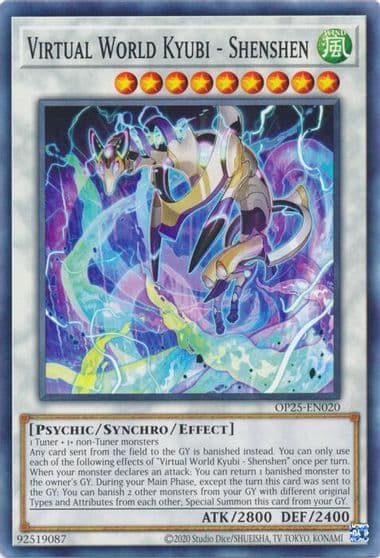 Virtual World Kyubi Shenshen OTS Tournament Pack 25 Yu-Gi-Oh! card