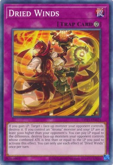 Dried Winds OTS Tournament Pack 25 Yu-Gi-Oh! card