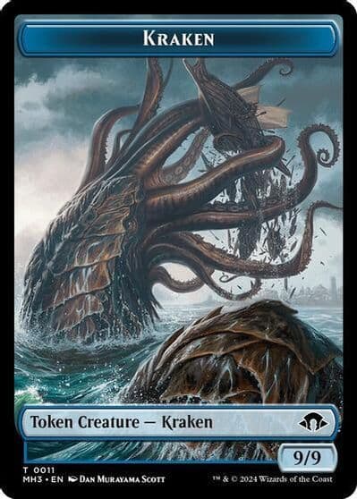 Kraken Token Modern Horizons 3 Magic card