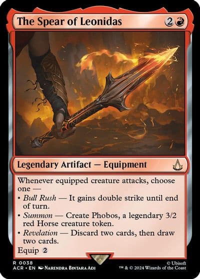 The Spear of Leonidas Universes Beyond: Assassin's Creed Magic card