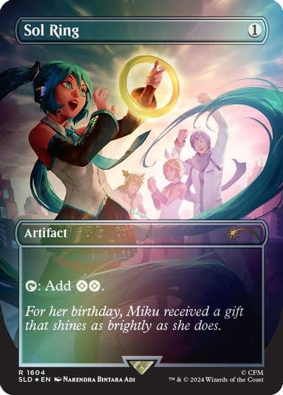 Sol Ring 1604 Rainbow Foil Secret Lair Drop Series Magic card