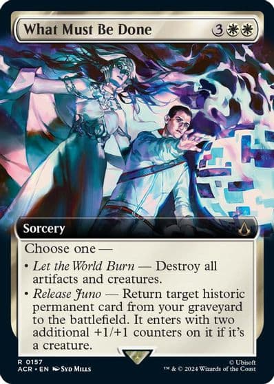 What Must Be Done Extended Art Universes Beyond: Assassin's Creed Magic card