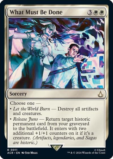 What Must Be Done Universes Beyond: Assassin's Creed Magic card