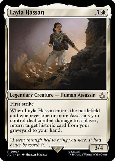 Layla Hassan Universes Beyond: Assassin's Creed Magic card