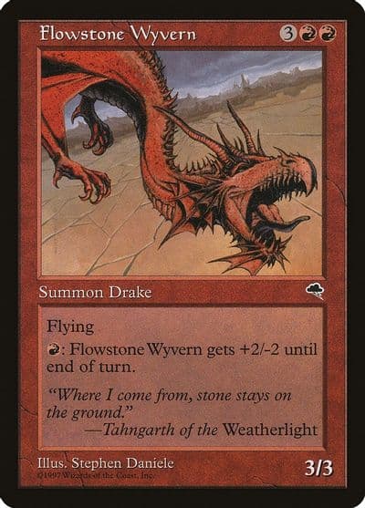 Flowstone Wyvern Tempest Magic card