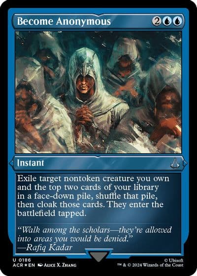 Become Anonymous Foil Etched Universes Beyond: Assassin's Creed Magic card