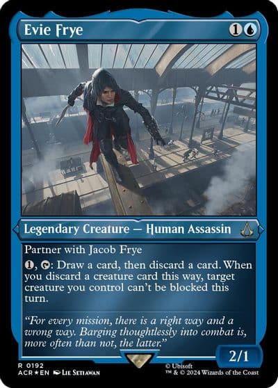 Evie Frye Foil Etched Universes Beyond: Assassin's Creed Magic card