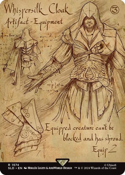 Whispersilk Cloak Secret Lair Drop Series Magic card
