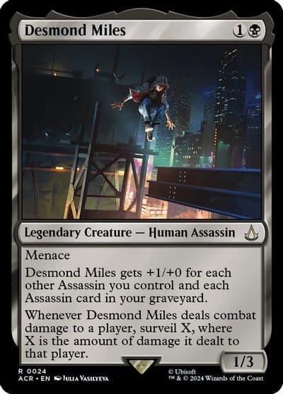 Desmond Miles Universes Beyond: Assassin's Creed Magic card