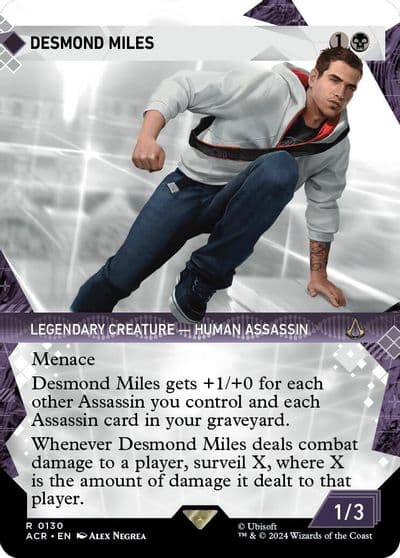Desmond Miles Showcase Universes Beyond: Assassin's Creed Magic card