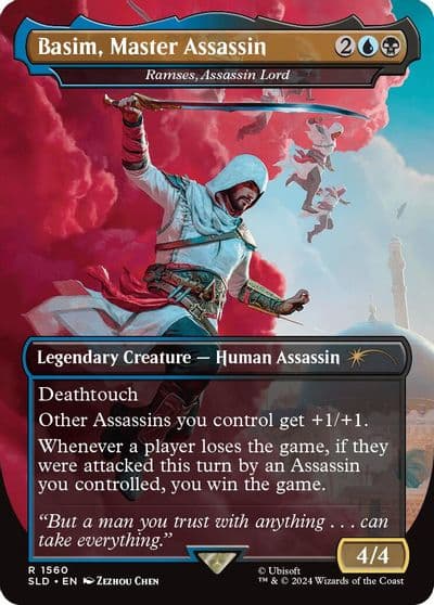 Basim Master Assassin Ramses Assassin Lord Secret Lair Drop Series Magic card