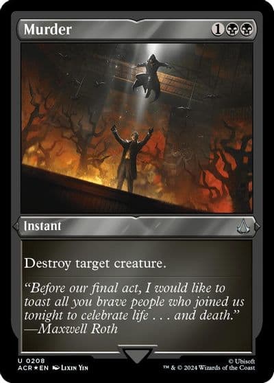 Murder Foil Etched Universes Beyond: Assassin's Creed Magic card