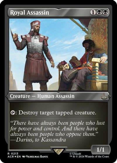 Royal Assassin Foil Etched Universes Beyond: Assassin's Creed Magic card