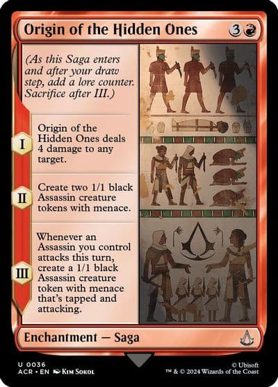 Origin of the Hidden Ones Universes Beyond: Assassin's Creed Magic card