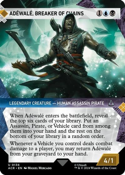 Adewale Breaker of Chains Showcase Universes Beyond: Assassin's Creed Magic card