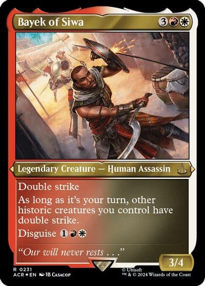 Bayek of Siwa Foil Etched Universes Beyond: Assassin's Creed Magic card