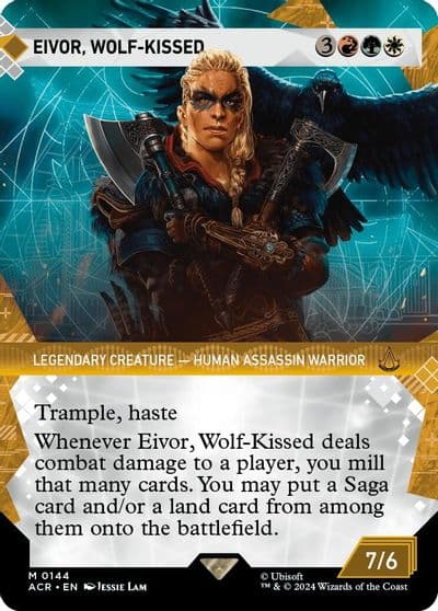 Eivor Wolf Kissed Showcase Universes Beyond: Assassin's Creed Magic card