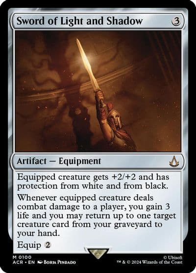 Sword of Light and Shadow Universes Beyond: Assassin's Creed Magic card
