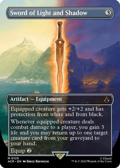 Sword of Light and Shadow Borderless Universes Beyond: Assassin's Creed Magic card