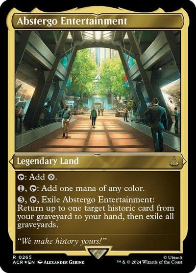 Abstergo Entertainment Foil Etched Universes Beyond: Assassin's Creed Magic card