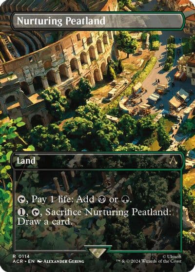 Nurturing Peatland Borderless Universes Beyond: Assassin's Creed Magic card