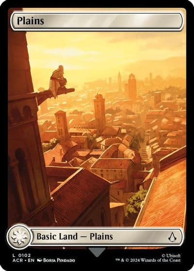 Plains 0102 Universes Beyond: Assassin's Creed Magic card