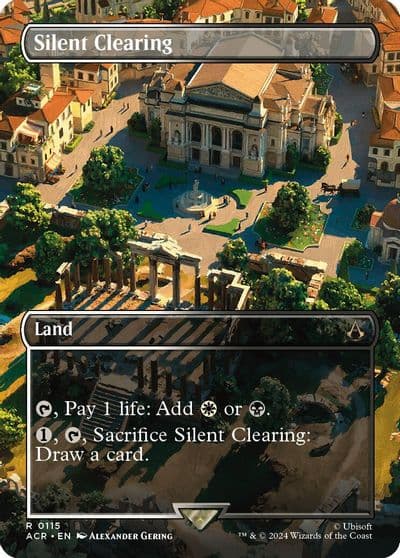 Silent Clearing Borderless Universes Beyond: Assassin's Creed Magic card