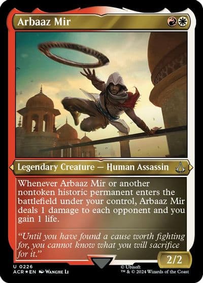 Arbaaz Mir Foil Etched Universes Beyond: Assassin's Creed Magic card