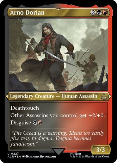 Arno Dorian Foil Etched Universes Beyond: Assassin's Creed Magic card