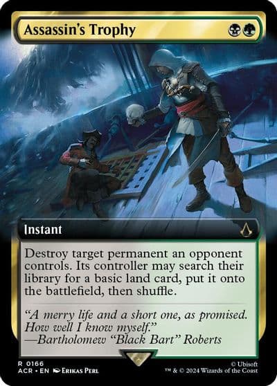 Assassins Trophy Extended Art Universes Beyond: Assassin's Creed Magic card