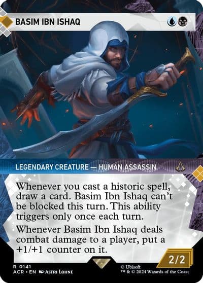 Basim Ibn Ishaq Showcase Universes Beyond: Assassin's Creed Magic card