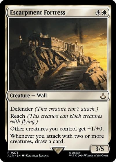 Escarpment Fortress Universes Beyond: Assassin's Creed Magic card