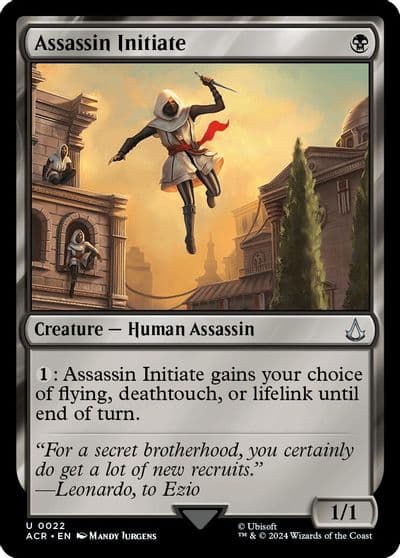 Assassin Initiate Universes Beyond: Assassin's Creed Magic card