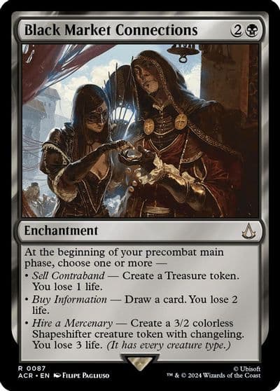 Black Market Connections Universes Beyond: Assassin's Creed Magic card