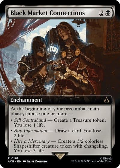 Black Market Connections Extended Art Universes Beyond: Assassin's Creed Magic card