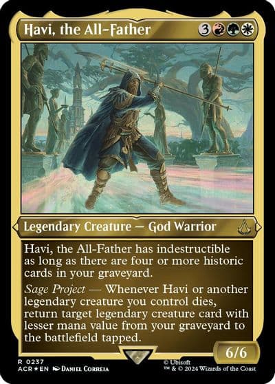 Havi the All Father Foil Etched Universes Beyond: Assassin's Creed Magic card