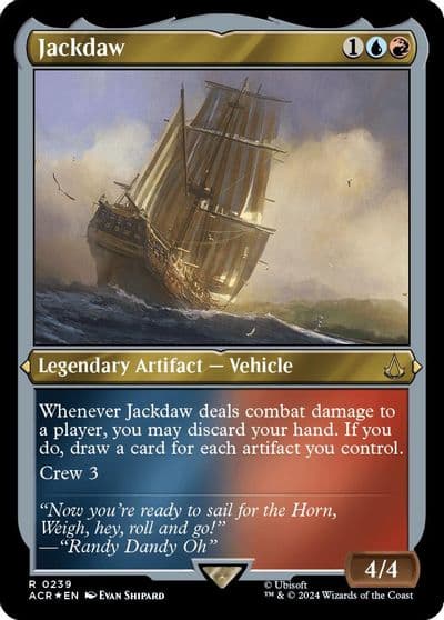 Jackdaw Foil Etched Universes Beyond: Assassin's Creed Magic card