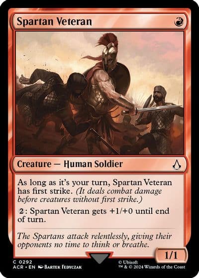 Spartan Veteran Universes Beyond: Assassin's Creed Magic card