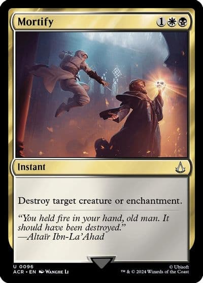 Mortify Universes Beyond: Assassin's Creed Magic card