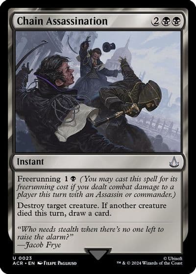 Chain Assassination Universes Beyond: Assassin's Creed Magic card