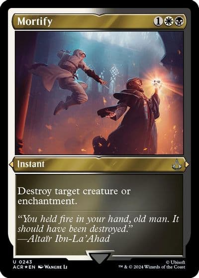 Mortify Foil Etched Universes Beyond: Assassin's Creed Magic card