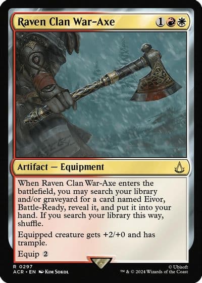 Raven Clan War Axe Universes Beyond: Assassin's Creed Magic card