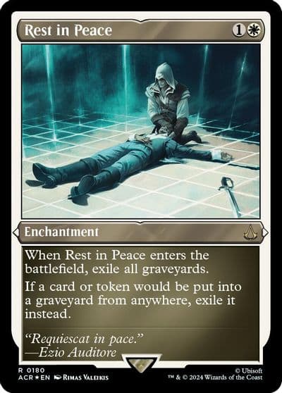 Rest in Peace Foil Etched Universes Beyond: Assassin's Creed Magic card