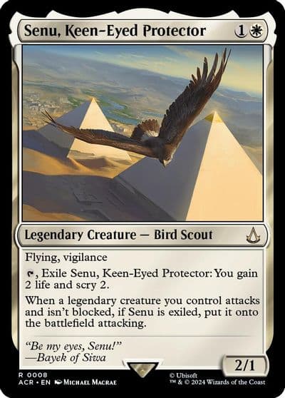 Senu Keen Eyed Protector Universes Beyond: Assassin's Creed Magic card